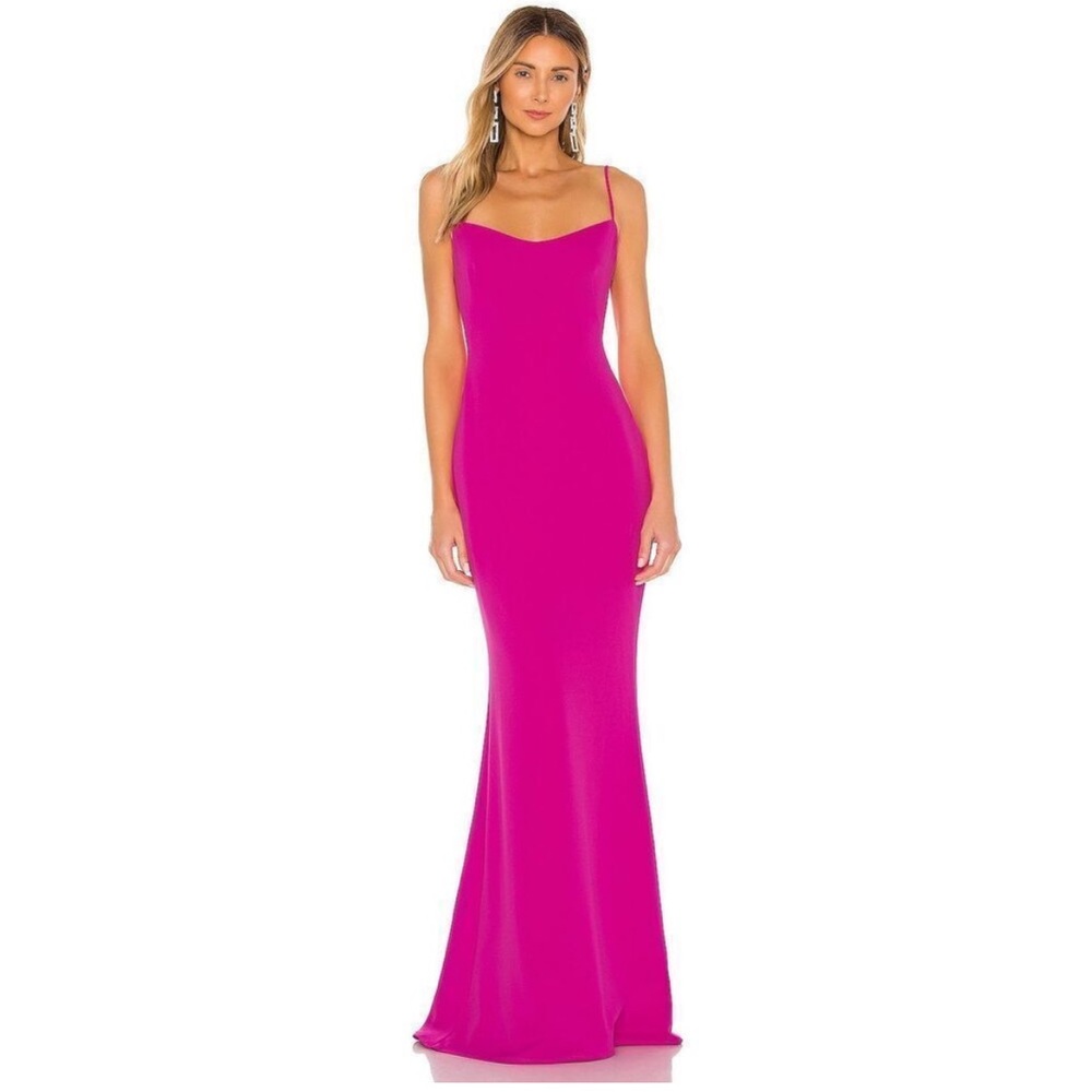 REVOLVE Katie May Damn Gina Dress in Electric Pink Size Small Prom Dress - Picture 2 of 6